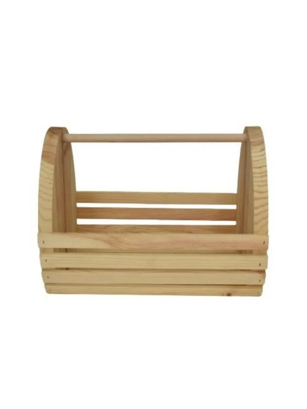 Art Minds Wood Basket 12 x 9 x 8